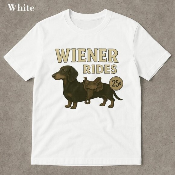 Tops - Wiener Rides Funny Meme Shirt, Funny Dog Meme Shirt